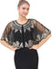 1920s Vintage Argyles Sequin Mesh Cape - vintage fashion, retro style