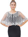 1920s Vintage Argyles Sequin Mesh Cape - vintage fashion, retro style