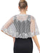 1920s Vintage Argyles Sequin Mesh Cape - vintage fashion, retro style