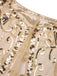 1920s Vintage Cashew Sequin Cape - vintage fashion, retro style