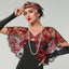 1920s Vintage Cashew Sequin Cape - vintage fashion, retro style