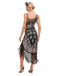 This 1920s Vintage Fringe Sequined Midi Party Dress wraps her in 1920s elegance, one twirl at a time
