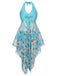 1930S Daisy Bow Halter Skirt Swimsuit: 1930s Riviera elegance, reimagined for her