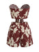 2PCS 1930s Tropical Floral Print Strapless & Shorts Set - vintage fashion, retro style