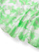 1930s Bow Organza Floral Spaghetti Straps Dress - vintage dress, retro fashion