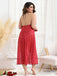 1930s Bow Tie Back Backless Polka Dot Nightgown - vintage nightgown, retro sleepwear