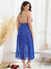 1930s Bow Tie Back Backless Polka Dot Nightgown - vintage nightgown, retro sleepwear
