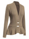 1930s Button Ruffles Hem Knitted Cardigan — 1930s vintage charm for her modern wardrobe