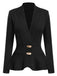 1930s Button Ruffles Hem Knitted Cardigan — 1930s style that transcends decades