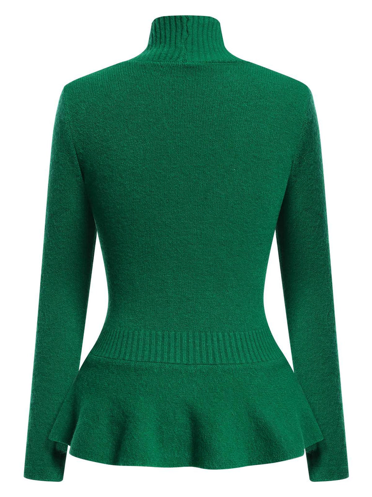 This 1930s Button Ruffles Hem Knitted Cardigan whispers 1930s secrets to those who notice