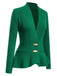 1930s Button Ruffles Hem Knitted Cardigan — 1930s style that transcends decades