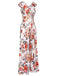 1930s Cold Shoulder Floral Jumpsuit: timeless 1930s elegance she makes her own