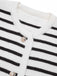 She finds her 1930s story in this 1930s Contrast Striped Long Sleeve Knitted Cardigan