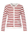1930s Contrast Striped Long Sleeve Knitted Cardigan: timeless 1930s elegance she makes her own