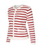 1930s Contrast Striped Long Sleeve Knitted Cardigan — 1930s style that transcends decades