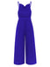 This 1930s Cowl Neck Spaghetti Strap Solid Belted Jumpsuit carries 1930s stories waiting to be told