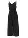 This 1930s Cowl Neck Spaghetti Strap Solid Belted Jumpsuit carries 1930s stories waiting to be told