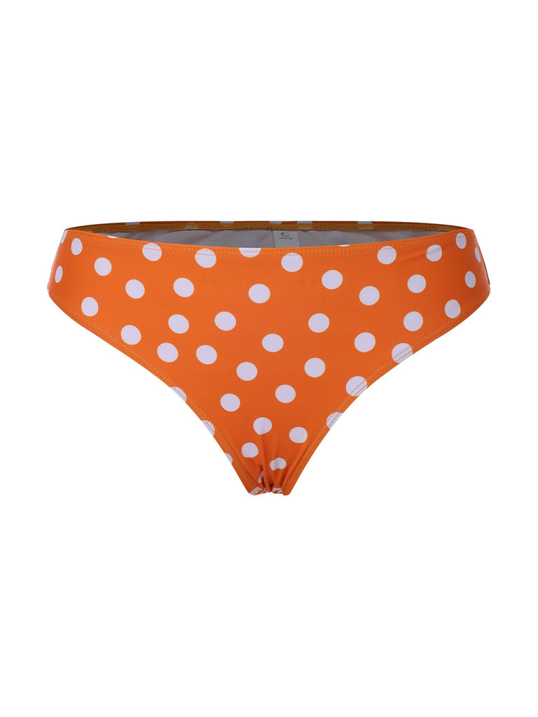 View 11: 1930s 1930s Cross Straps Polka Dots Swimsuit, perfect for retro themed parties, vintage fashion enthusiasts and special occasions