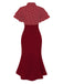 1930s Dots Tie Neck Mermaid Dress: where 1930s romance meets her modern spirit