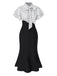 1930s Dots Tie Neck Mermaid Dress — the kind of 1930s dress that makes strangers smile