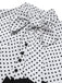 1930s Dots Tie Neck Mermaid Dress — a 1930s silhouette that turns sidewalks into runways