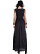 Black 1930s Halloween Skeleton Ruffles Dress With Veil - vintage dress, retro fashion, classic black
