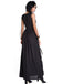 Black 1930s Halloween Skeleton Ruffles Dress With Veil - vintage dress, retro fashion, classic black