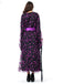 Deep Purple 1930s Star & Moon Batwing Sleeve Witch Dress Set - vintage dress, retro fashion