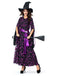 Deep Purple 1930s Star & Moon Batwing Sleeve Witch Dress Set - vintage dress, retro fashion