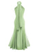 1930s Solid Chiffon Criss Cross Strapless Convertible Dress - vintage dress, retro fashion
