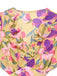 Yellow 1930s Floral Ruffled Deep V-Neck Cutout Dress - vintage dress, retro fashion