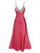 This 1930s Embroidered Faux Satin Strap Nightgown 