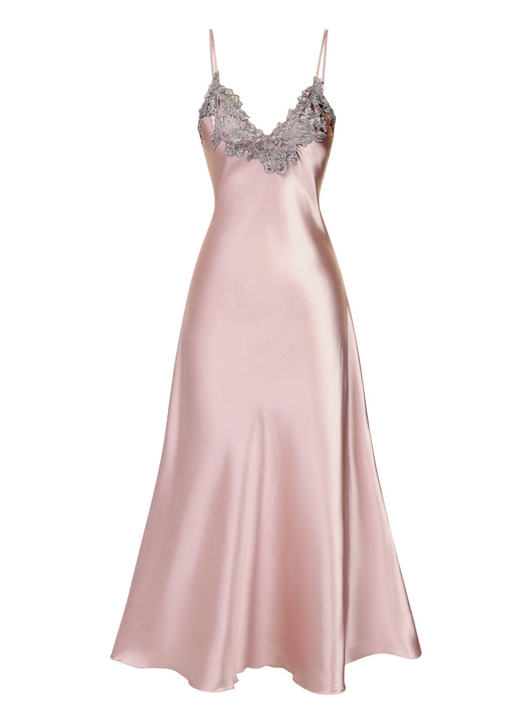 View 11: 1930s 1930s Embroidered Faux Satin Strap 