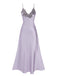1930s Embroidered Faux Satin Strap Nightgown: wher
