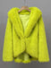 1930s Faux Fur Hooded Lapel Solid Coat - vintage fashion, retro style