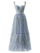 1930s Floral Mesh Boned Lace-Up Dress, classic vintage style elegant retro fashion - Image 14