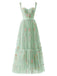 1930s Floral Mesh Boned Lace-Up Dress, classic vintage style elegant retro fashion - Image 29