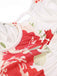 Fabric texture: 1930s 1930s Floral Pleated Ruffled Hem Dress, perfect for retro themed parties, vintage fashion enthusiasts and special occasions