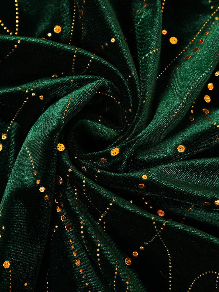 This 1930s Glitter Velvet Mermaid Dress wraps her in 1930s elegance, one twirl at a time