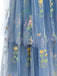 1930s Halter Floral Embroidered Tiered Mesh Satin Maxi Dress, vintage dress, retro fashion - vintage inspired fashion