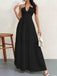 1930s Halter V-Neck Backless Solid Maxi Dress, vintage dress, retro fashion - perfect for women who love vintage and retro fashion