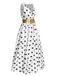 View 8: 1930s 1930s High Slit V-Neck Belted Dress, perfect for retro themed parties, vintage fashion enthusiasts and special occasions