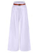 She walks in these 1930s High Waist Belted Wide-Leg Solid Pants and the world follows