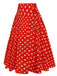 1930s High Waist Contrast Polka Dots Skirt: 1930s grace for the woman who dances through life