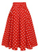 This 1930s High Waist Contrast Polka Dots Skirt spins 1930s stories with every step