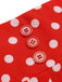1930s High Waist Contrast Polka Dots Skirt — 1930s femininity that moves with her mood