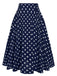 She sways in this 1930s High Waist Contrast Polka Dots Skirt and it's pure 1930s magic