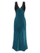 Front view: 1930s 1930s Lace Hollow Satin Patchwor