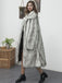 1930s Lapel Faux Fur Long Coat - vintage fashion, retro style