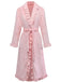 1930s Long Sleeve Flannelette Pajama Robe - vintage fashion, retro style